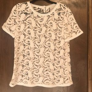 Blush pink blouse from Ann Taylor Loft